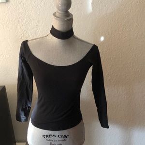 American Apparel Off The Shoulder/Choker Top